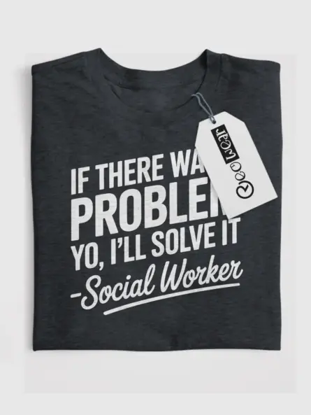 Funny Anxiety Tee Shirt for Social Workers - Image 4
