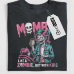 Dark Heather – Grunge style Halloween shirt – mombie t-shirt for moms