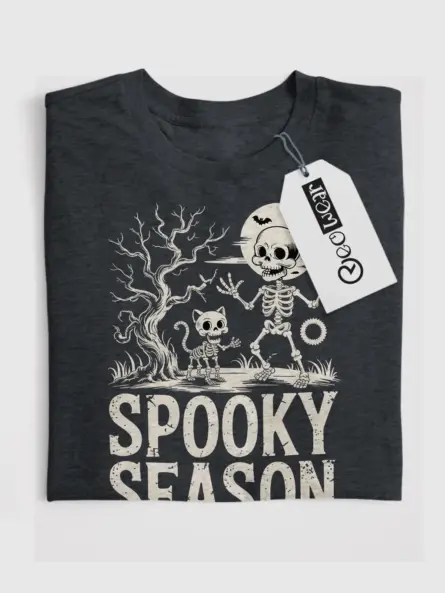 Adorable Spooky Season Ghost T-Shirt – Family-Friendly Halloween Fun - Image 4
