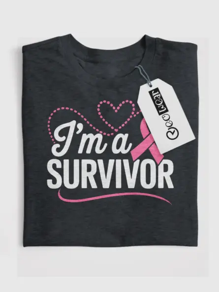 I’m a Survivor Shirt – Empowering Pink Ribbon Remission Tee - Image 4