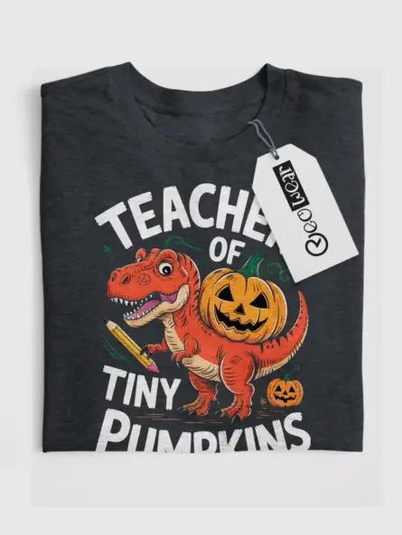 Teacher of Tiny Pumpkins Shirt – Cute Halloween Tee for Preschool & Elementary Teachers - Image 4