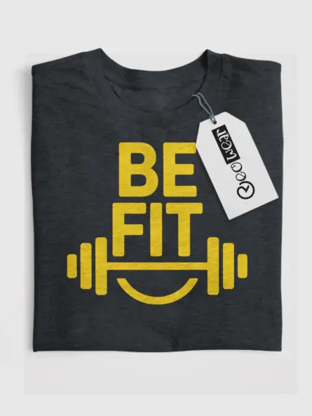 Motivational Be Fit T Shirt for Gym Lovers | Minimalist Fitness Tee - Image 4