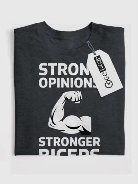 Strong Opinions Biceps T-Shirt – Bold Gym Motivation Tee for Lifters - Image 4