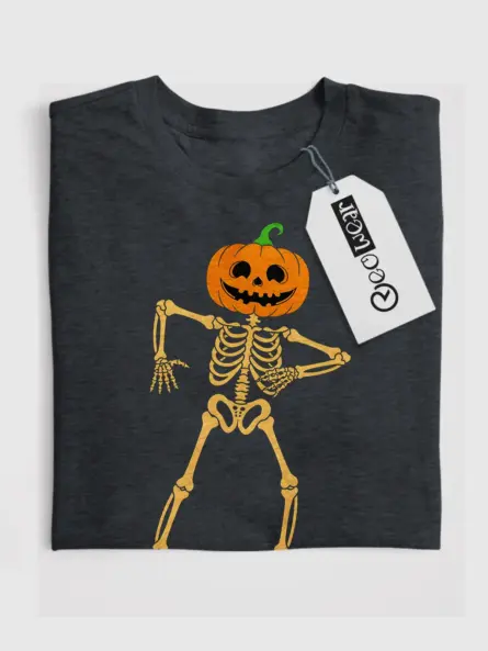 dancing pumpkin skeleton shirt
