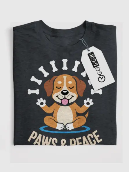 Dog Meditation T-Shirt – Peaceful Yoga Tee for Animal Lovers - Image 4