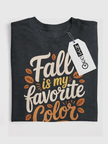Fall Is My Favorite Color Shirt – Cozy Autumn Quote Tee for Women - Image 4