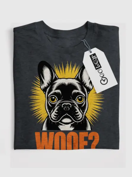 French Bulldog Graphic T-Shirt – Bold Modern Woof Design - Image 4