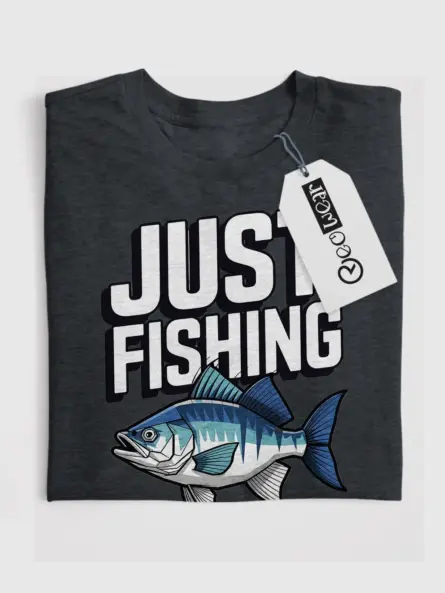 Bold & Funny Fishing Shirts – Just Fishing Graphic Tee for Anglers - Image 4