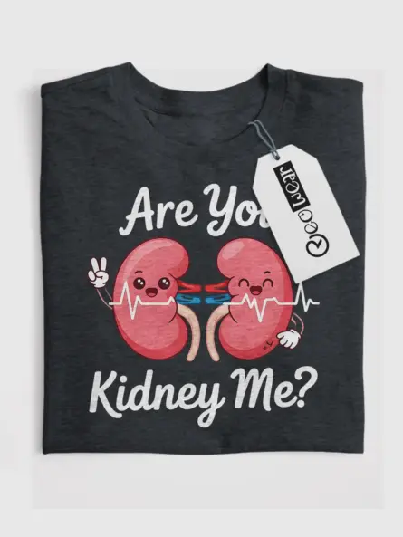 Funny Kidney T-Shirt for Medical Students – Are You Kidney Me - Image 4