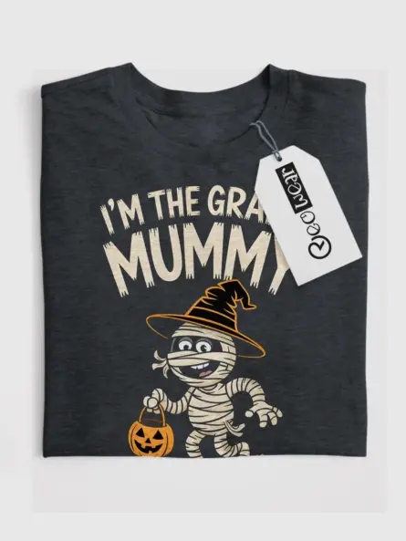 Adorable Grand Mummy Halloween Shirt for Grandma - Image 4