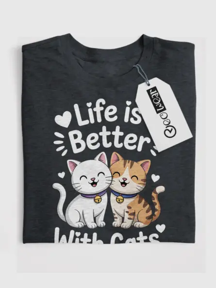 life is better with cats shirt