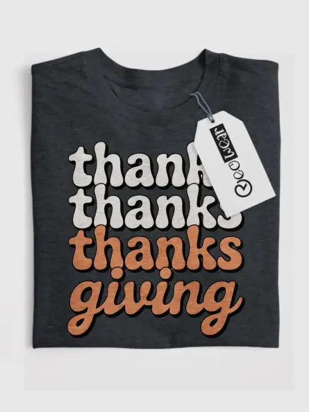 Minimalist Thanksgiving Shirt – Retro Fall Style for Grateful Vibes - Image 4