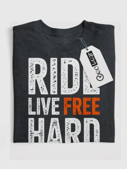 Ride Free Shirt – Bold Adventure Biker Graphic Tee - Image 4