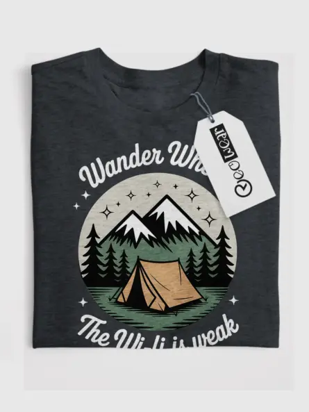 Wander Where The Wi-fi Is Weak T-Shirt - Image 4