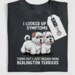 bedlington terrier owner t-shirt