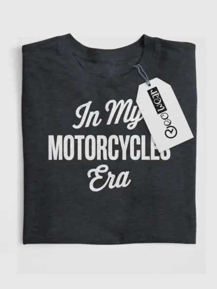 Bold Biker Era Shirt – Minimalist Rider Aesthetic Tee for Women - Image 4