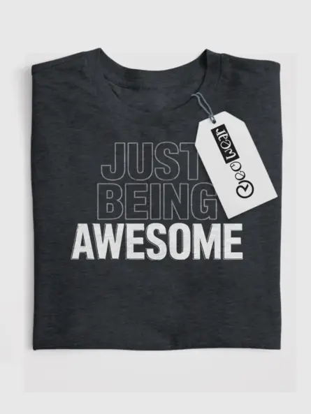 Block Letter Self Confidence T-Shirt – Just Being Awesome Tee - Image 4
