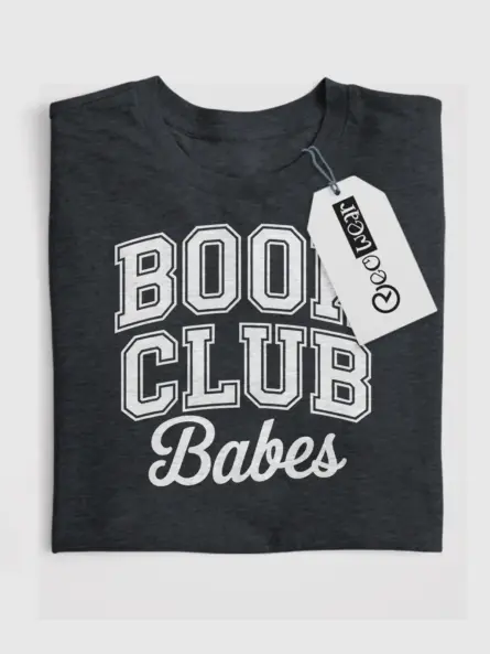 Book Club Babes T-Shirt – Retro Collegiate Tee for Readers - Image 4