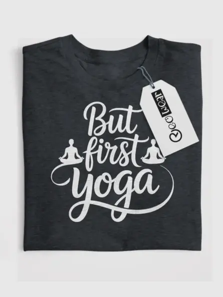 Peaceful But First Yoga T-Shirt for Women - Image 4
