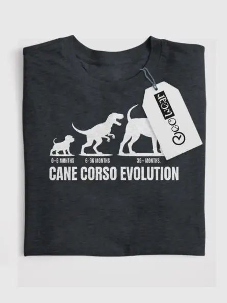 Hilarious Cane Corso Evolution Shirt – Funny Dog Growth Tee - Image 7