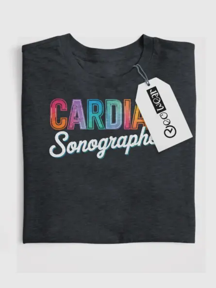 cardiac sonographer t-shirt