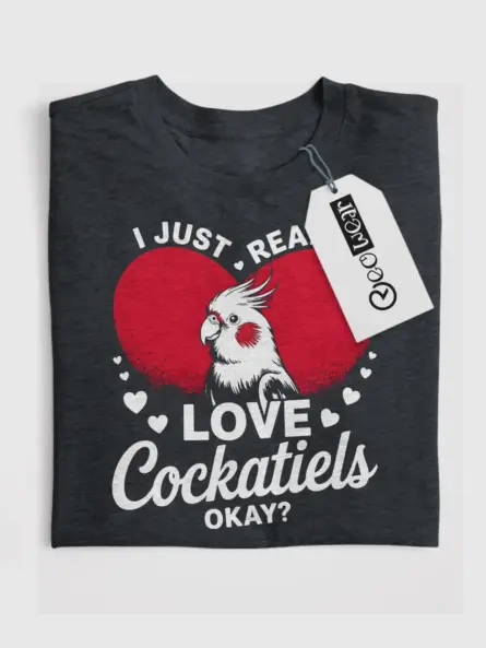 Funny Cockatiel Lover T-Shirt – Cute Bird Graphic Tee for Pet Owners - Image 4