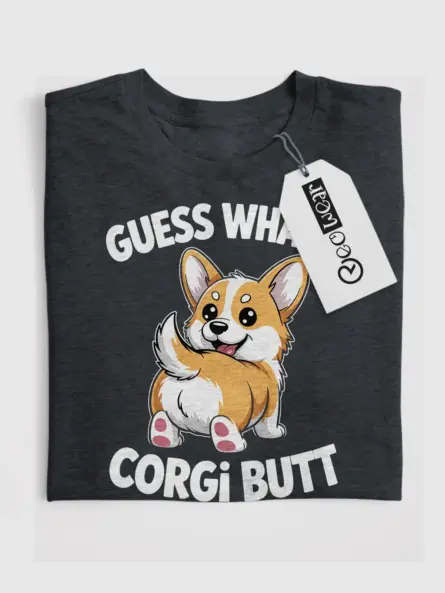 Funny Corgi Butt T-Shirt – Playful Dog Lover Graphic Tee - Image 4