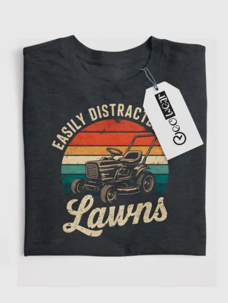 Retro Lawn Care T-Shirt for Mowing Fans - Image 4