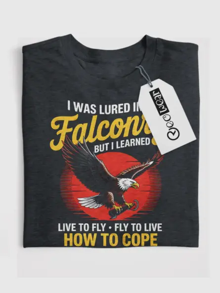 Falconry Mental Health T-Shirt – Live to Fly Cope Shirt - Image 4