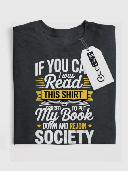 Funny Book Down Shirt for Readers Forced to Rejoin Society - Image 4