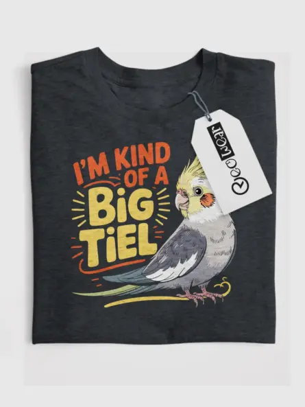 Funny Cockatiel T-Shirt for Parrot Lovers – “I’m Kind of a Big Tiel - Image 10