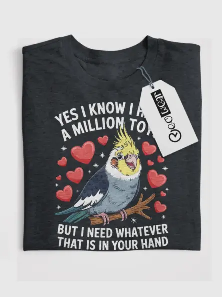 Funny Cockatiel Toys T-Shirt for Bird Moms - Image 4