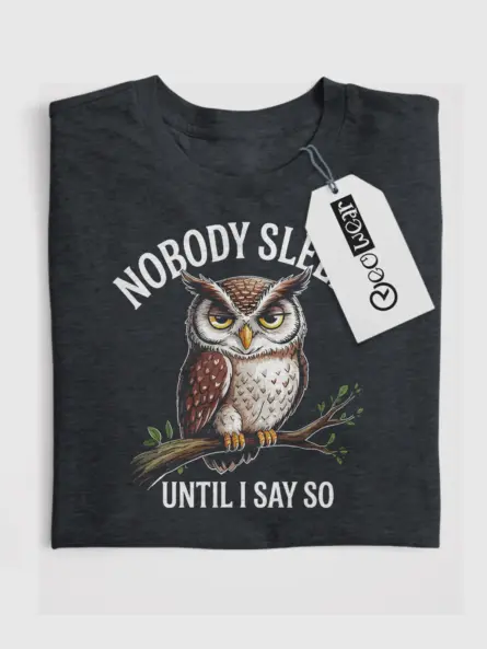 Funny Night Owl T-Shirt for Insomniacs - Image 4
