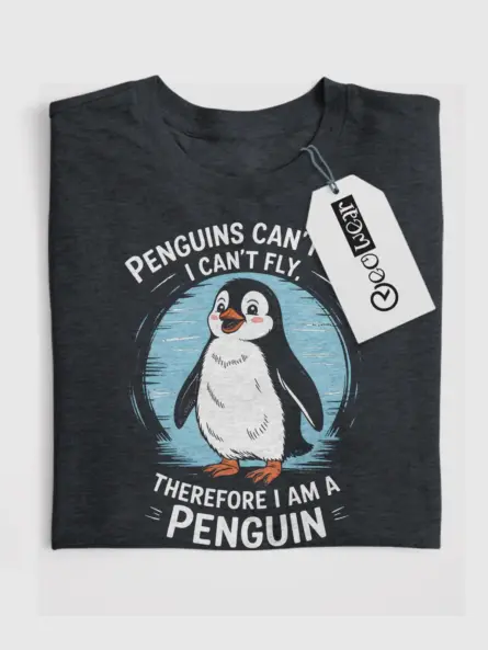 funny penguins can't fly t-shirt