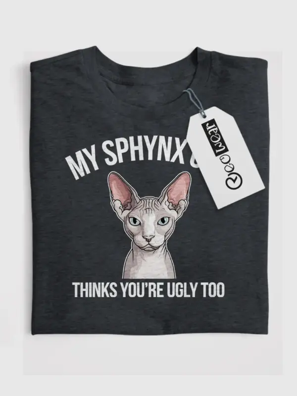 funny sphynx cat t-shirt