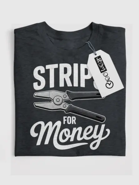 Funny Wire Stripper Electrician Shirt – Strips for Money - Image 4
