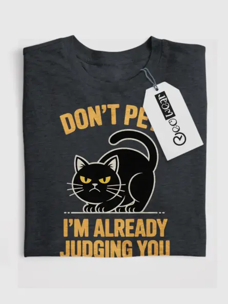 Grumpy Cat Shirt – Funny Minimalist Design for Sarcastic Pet Lovers - Image 4