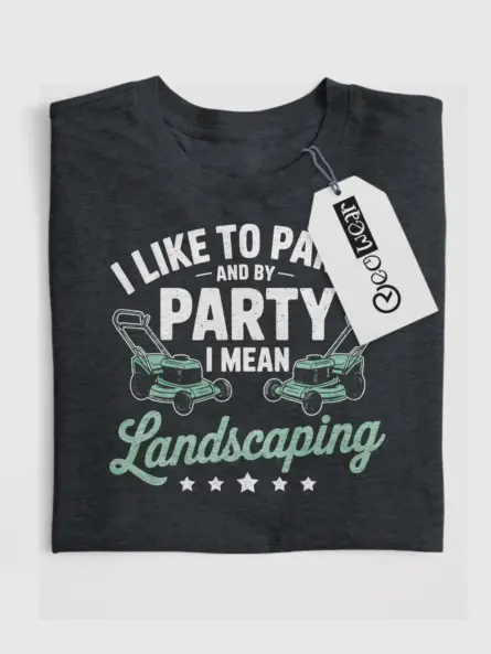 Funny Landscaping T-Shirt – Vintage Lawn Mower Humor Tee for Men - Image 4