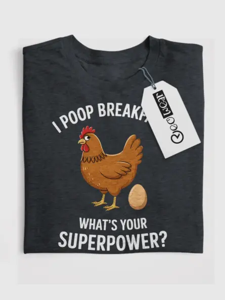 I Poop Breakfast Shirt – Funny Chicken Lover Tee for Backyard Farmers - Image 4