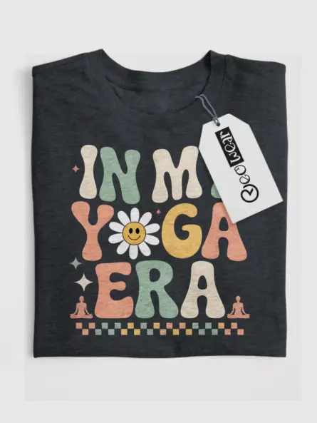 In My Yoga Era Shirt – Retro Pastel Hippie Tee for Meditation & Positivity - Image 4
