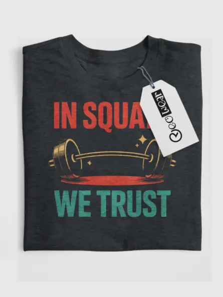 In Squats We Trust T-Shirt - Image 4