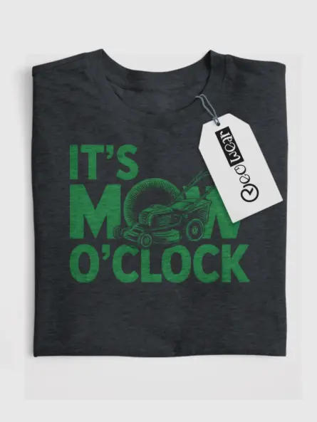 It's Mow O'Clock T-Shirt for Lawn Lovers - Image 4