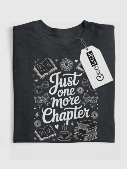 Vintage Just One More Chapter Shirt – Cozy Book Lover Gift Tee - Image 4