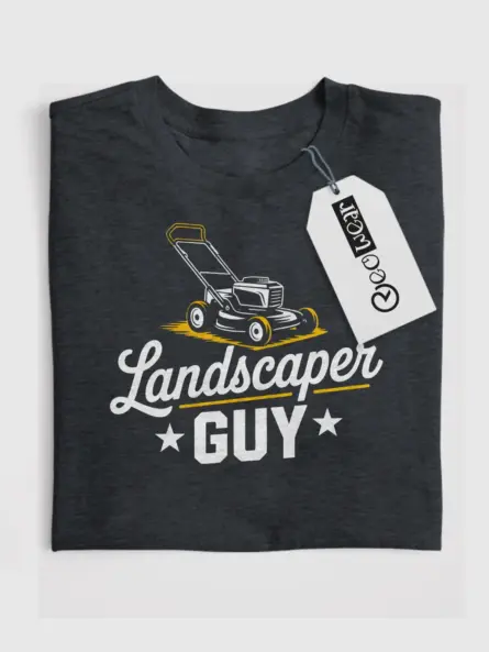 Lawn Mower Dad Shirt – Vintage Landscaper Guy Graphic Tee for Men - Image 4