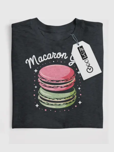 Sweet Macaron T-Shirt for Dessert Lovers & Kawaii Fans - Image 4