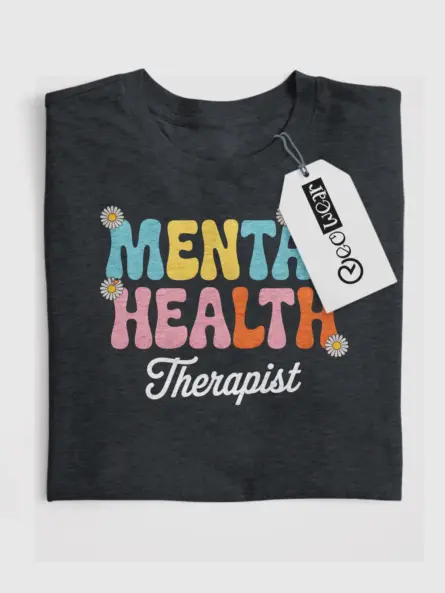 Dark Heather – mental health awareness shirt retro