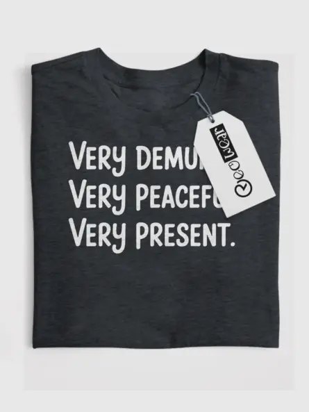 Calm and Grounded Mindful T-Shirt – For Present Moment Living - Image 4