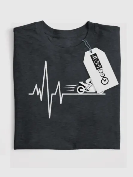Heartbeat of a Rider – Motorcycle Heartbeat Shirt for Bikers & Nurses - Image 4