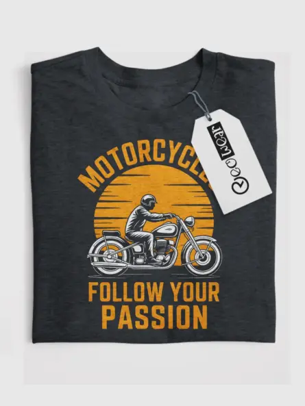 Epic Motorcycle Passion T-Shirt – Vintage Sunset Biker Design - Image 4
