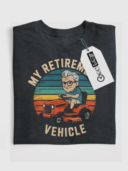 Legendary Retirement Lawn Mower T-Shirt - Image 4